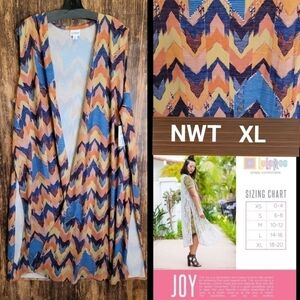 LuLaRoe "JOY" Vest XL New With Tags fall colors